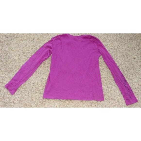 Girls 2 Shirts Sugar Tart Place 14 Purple Embroidered Skull Long Sleeve Tops - Picture 6 of 10